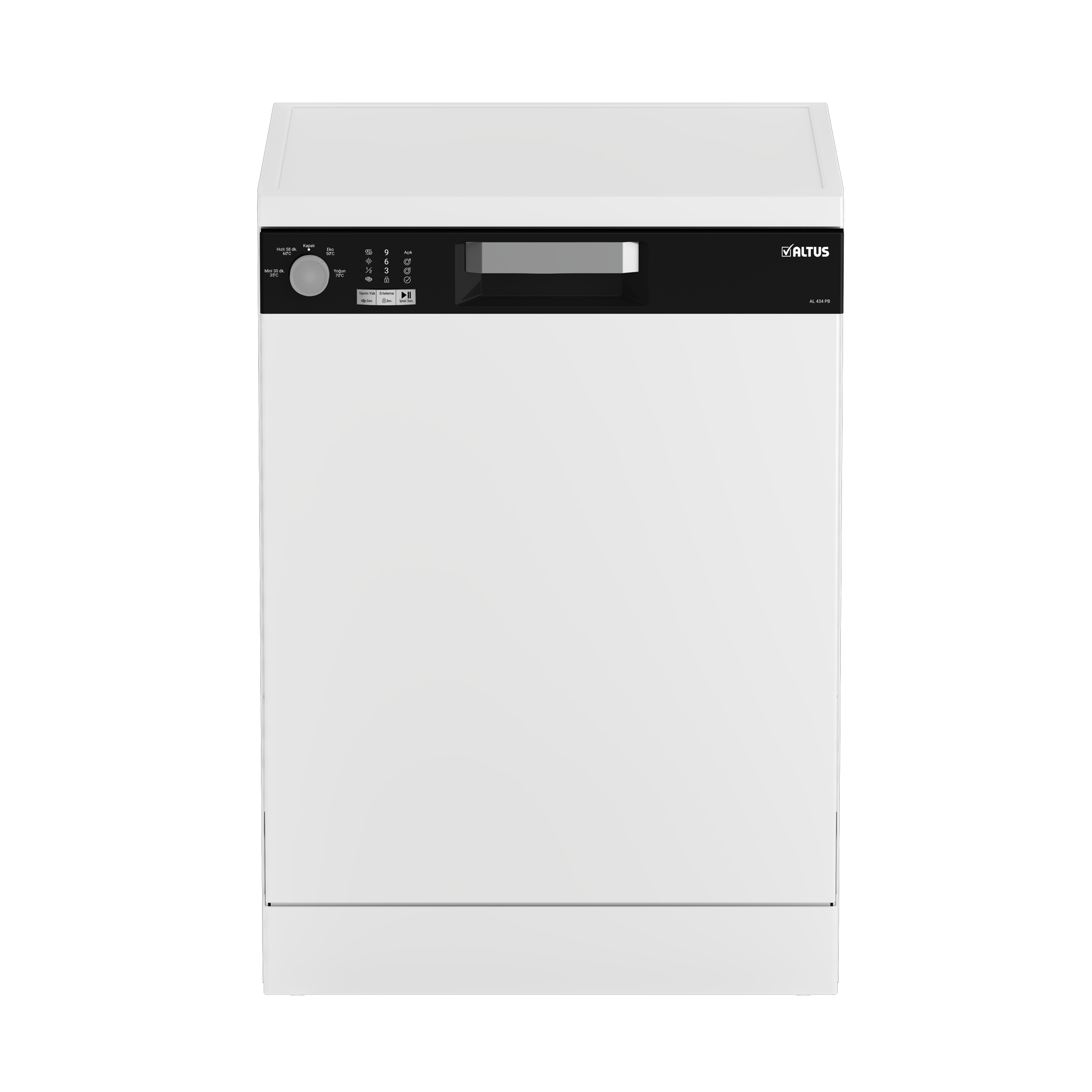 original (5) ALTUS 434 PB 4 PROGRAMLI-SİYAH PANEL BULAŞIK MAKİNESİ - Görsel 1